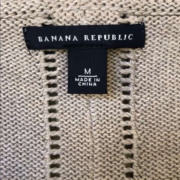 Banana Republic Taupe Cotton Vest -Mint Condition. - Picture 2 of 5